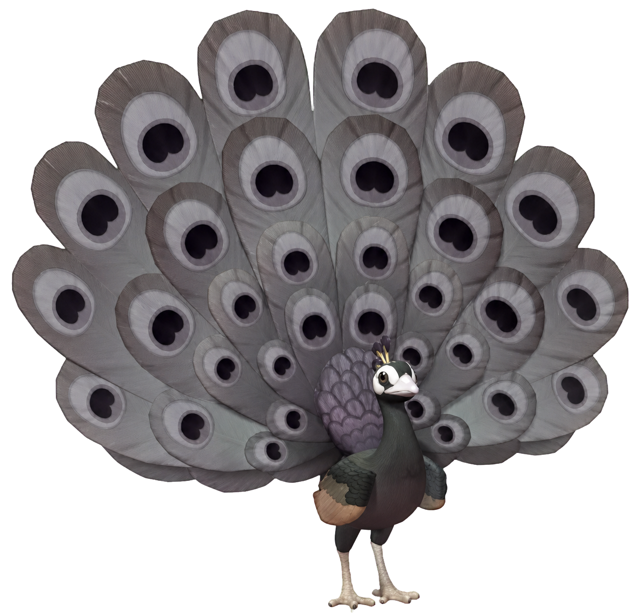 Oiseau Paon noir dans Heartopia