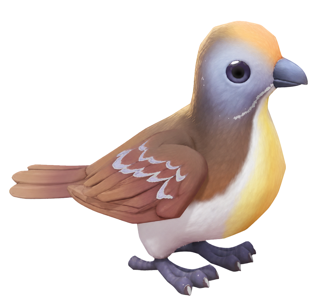 Oiseau Tourterelle à tête grise dans Heartopia
