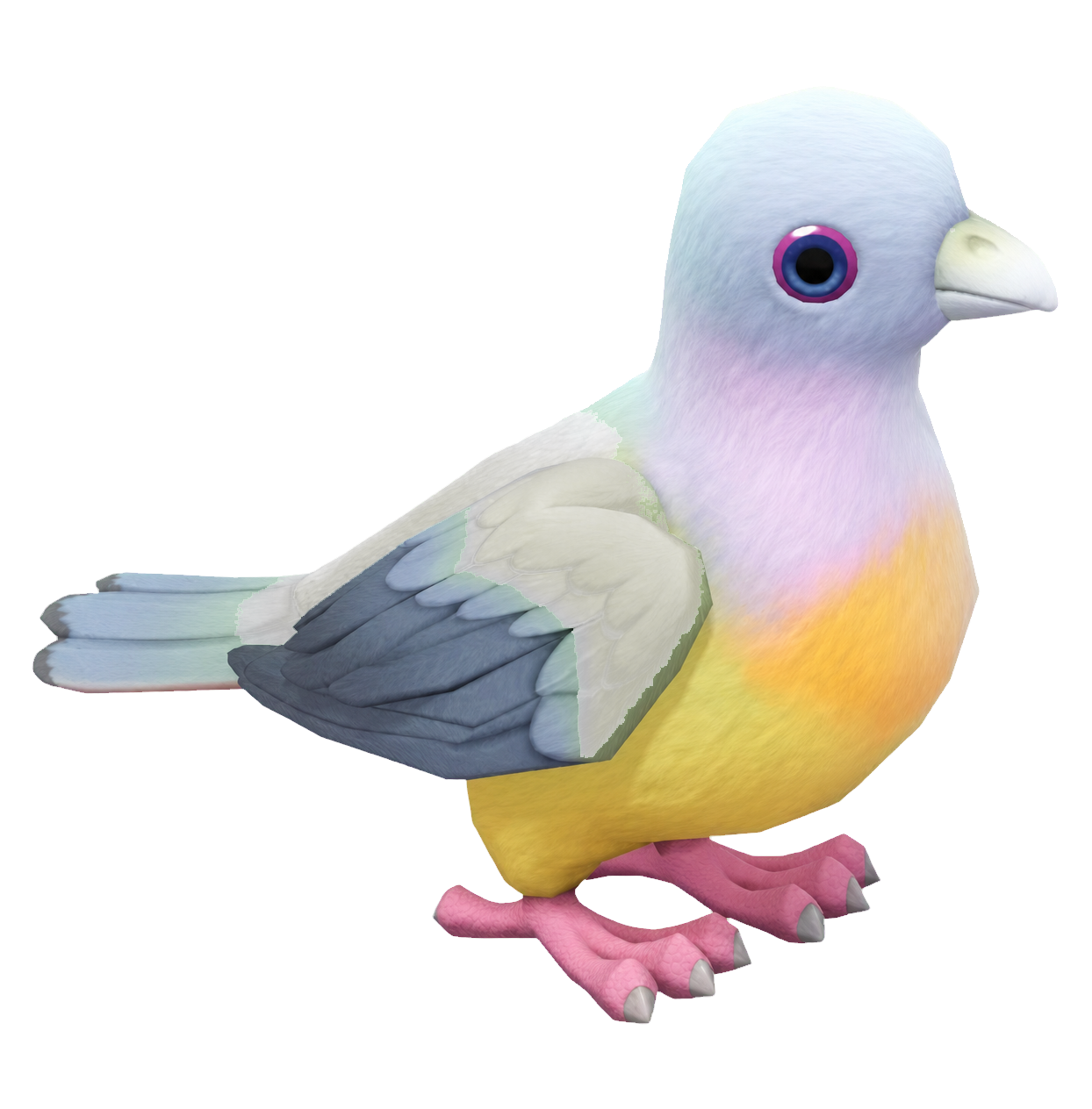 Oiseau Colombar à cou rose dans Heartopia