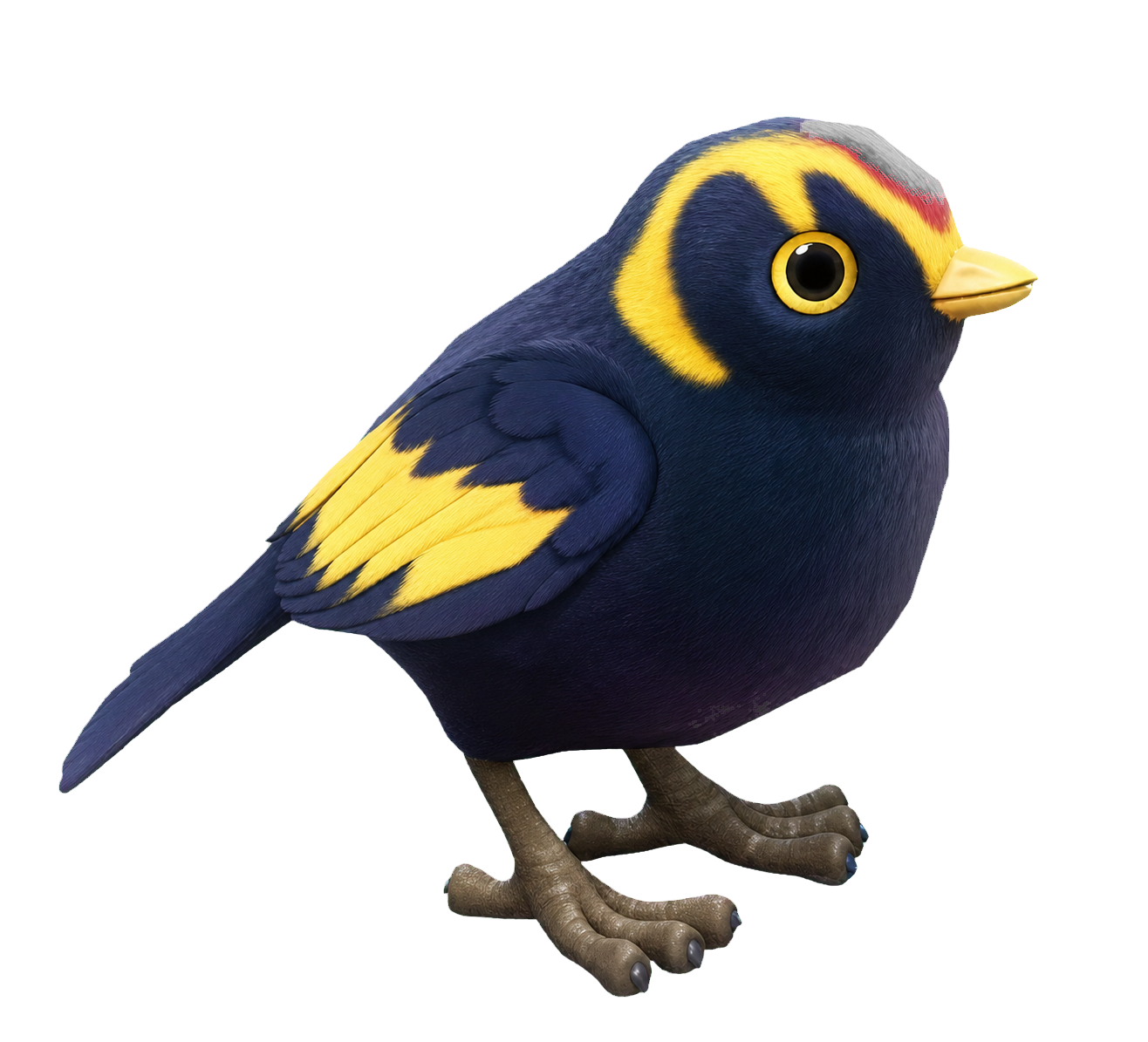 Oiseau Jardinier à tête jaune dans Heartopia