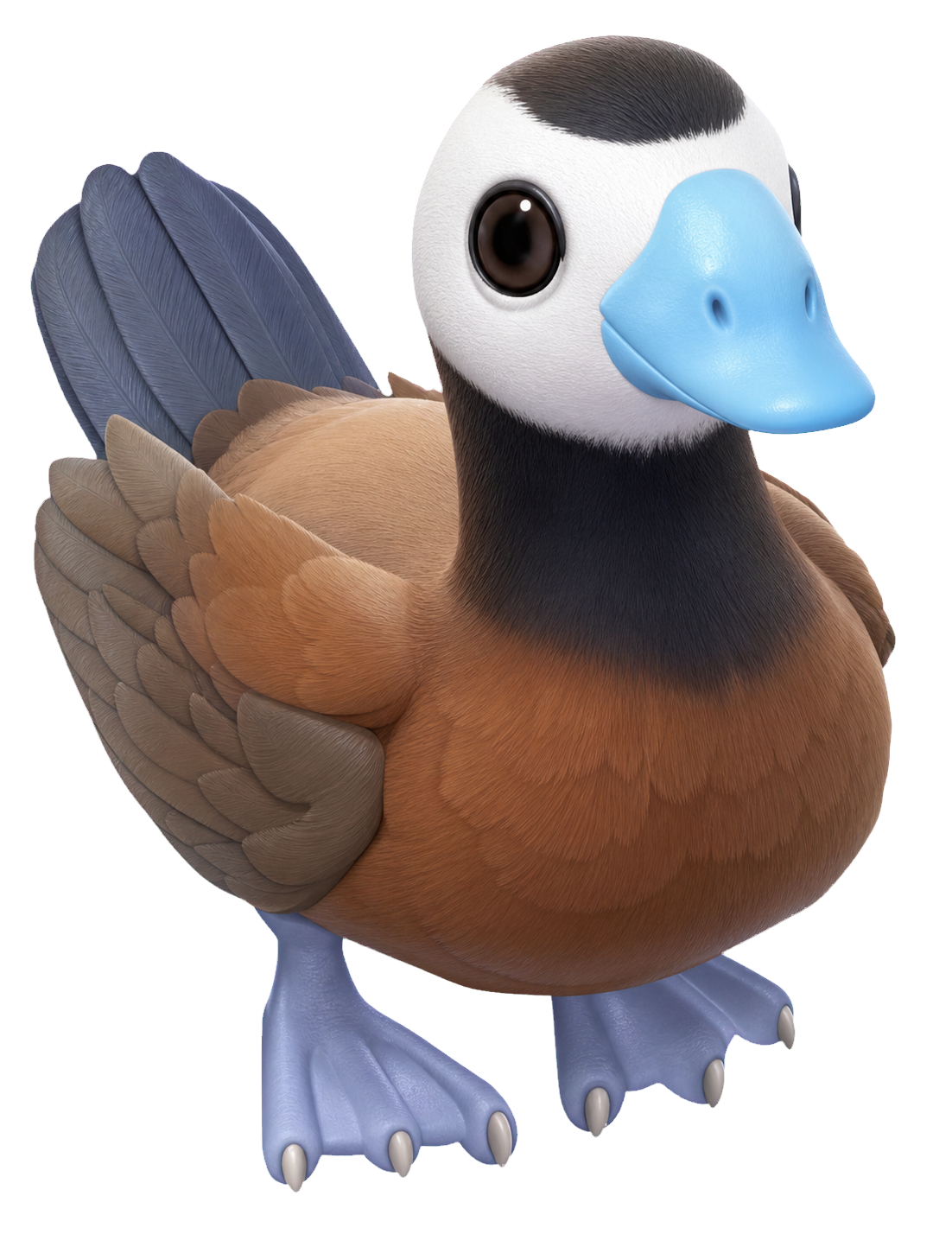 Oiseau Canard à tête blanche dans Heartopia
