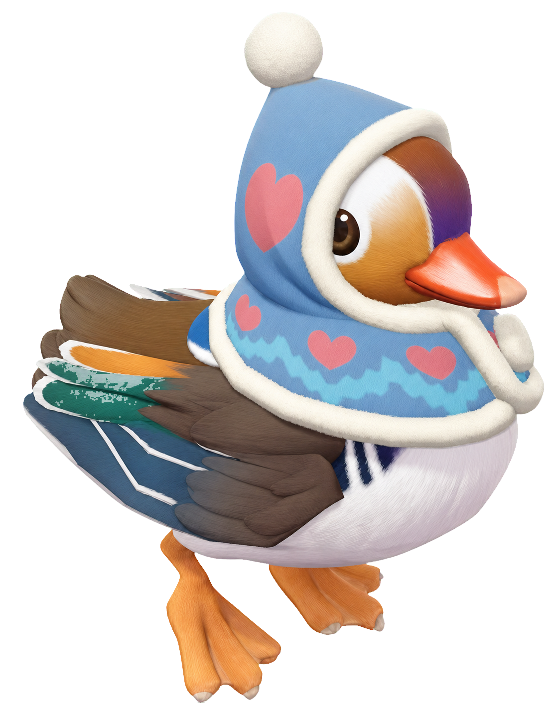Oiseau Canard mandarin d'hiver dans Heartopia